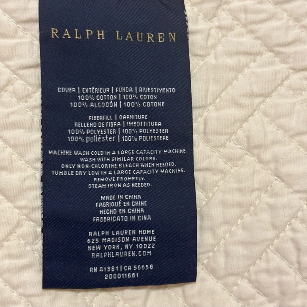 Ralph Lauren Quilt Coverlet Queen